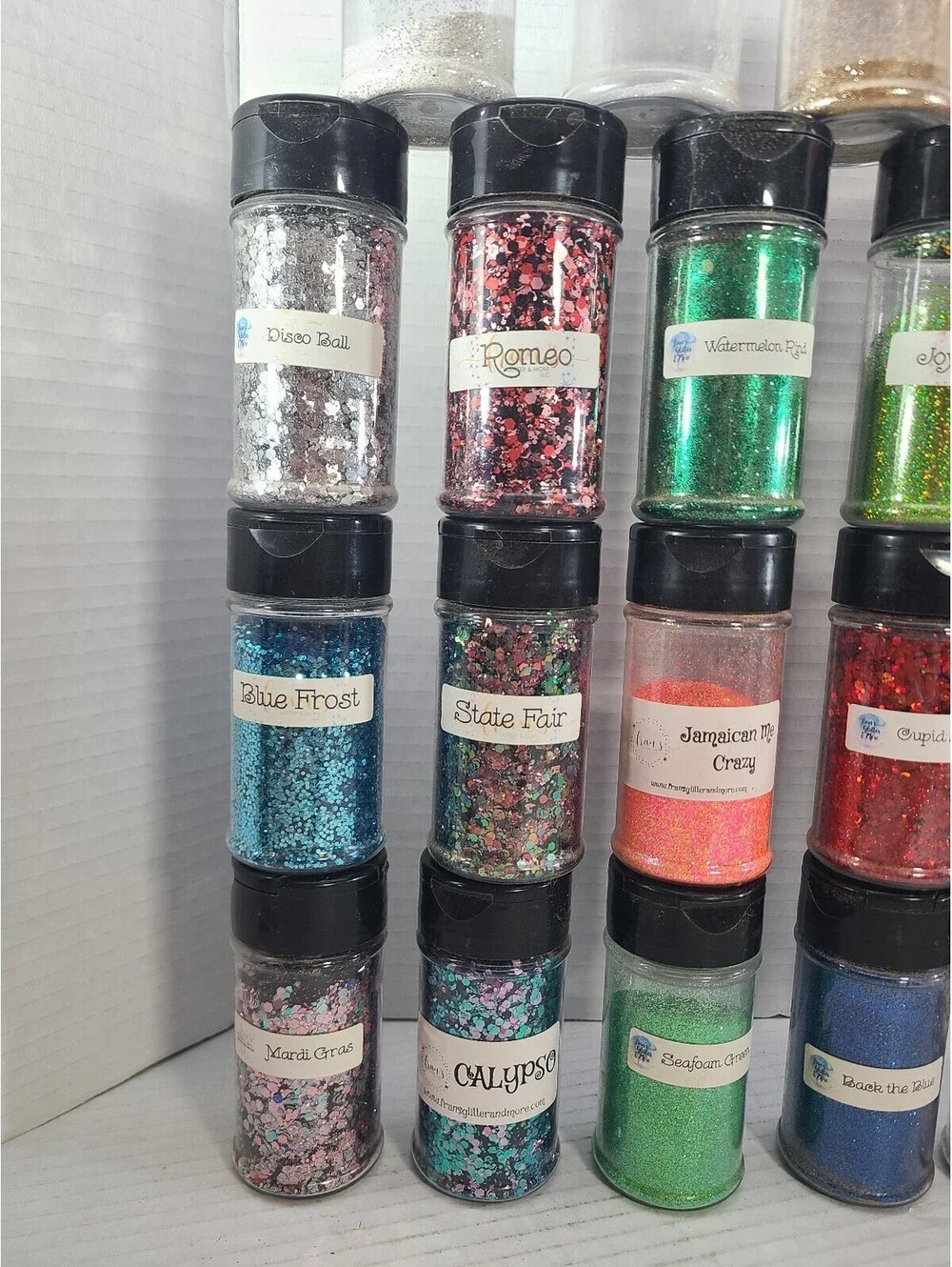 Fran's Huge Lot of 26 Craft Glitters for Tumblers, Nails, Resin Art High Quality